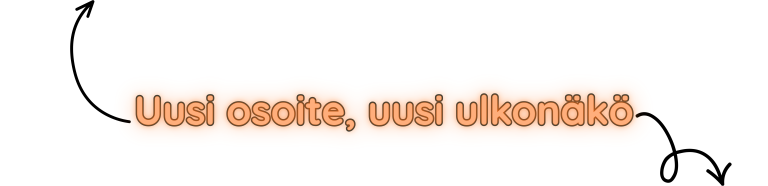suomen kielinen banner: Uusi osoite, uusi ulkonäkö